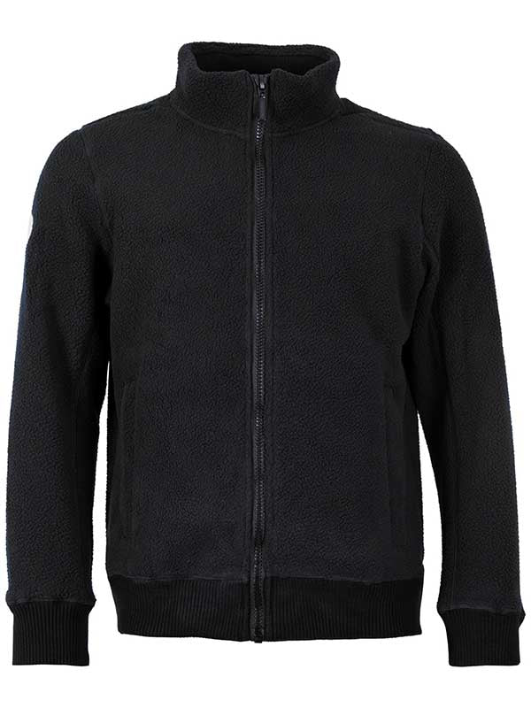 Unisex Sweater Fleece Jacket (Black)