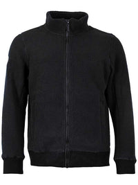 Unisex Sweater Fleece Jacket (Black)