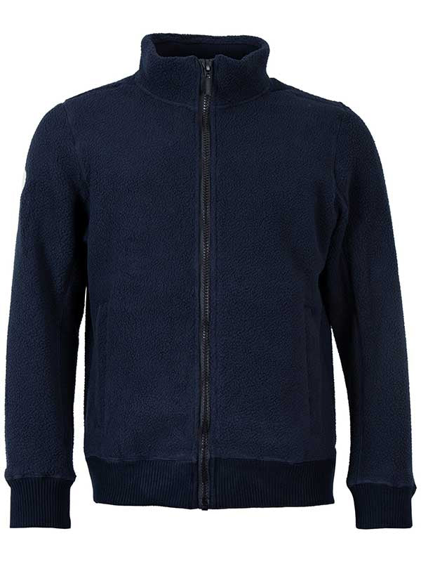 Unisex Sweater Fleece Jacket (Navy)