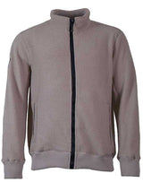 Unisex Sweater Fleece Jacket (Stone)