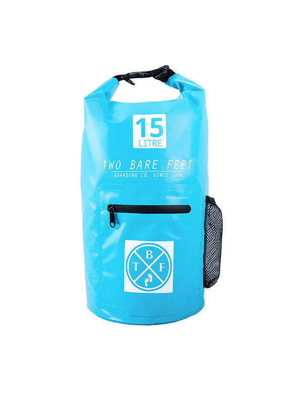 15 Litre Waterproof Dry Bag / Carry Bag (Aqua)