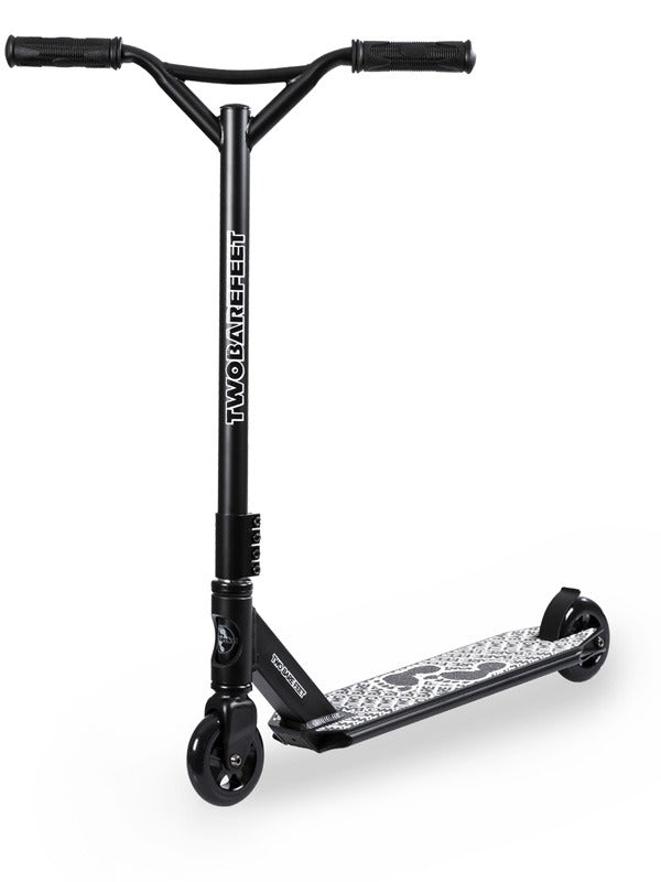 Two Bare Feet Logo Model Stunt Scooter (Black)
