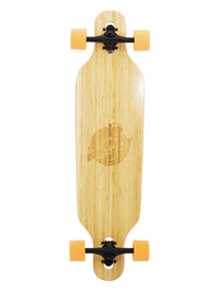 Two Bare Feet "The Austin" 36in Bamboo Series Longboard Skateboard Complete (Orange Wheels)
