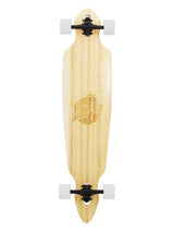 Two Bare Feet "The Duke" 41in Bamboo Series Longboard Skateboard Complete (White Wheels)