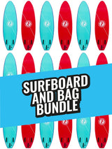 Two Bare Feet Foamy Surfboard & Boardbag Package (6ft, 7ft, 8ft)