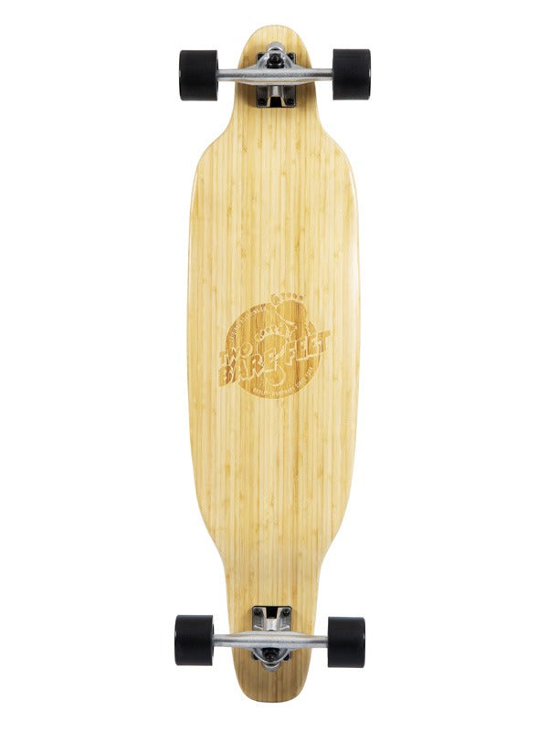 Two Bare Feet "The Berty" 39in Bamboo Series Longboard Skateboard Complete (Black Wheels)
