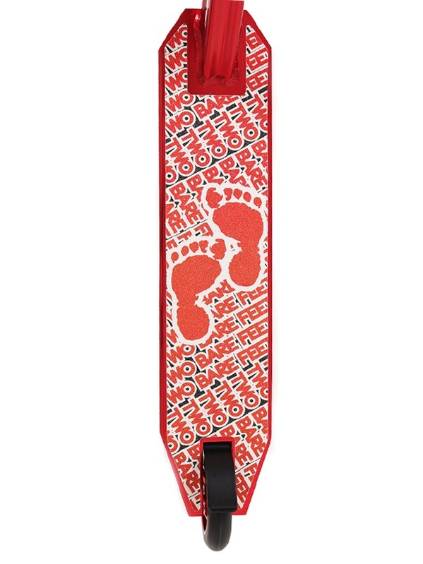 Two Bare Feet Logo Model Stunt Scooter (Red)