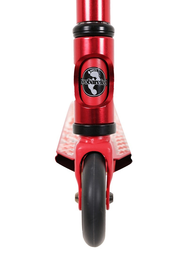Two Bare Feet Logo Model Stunt Scooter (Red)