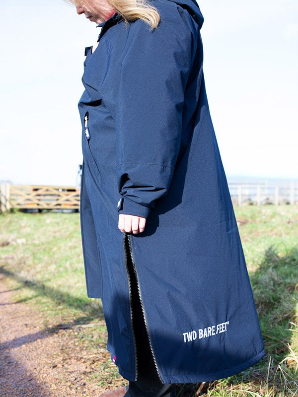Two Bare Feet Waterproof Lightweight Riding Robe (Marine Blue/Sea Green)