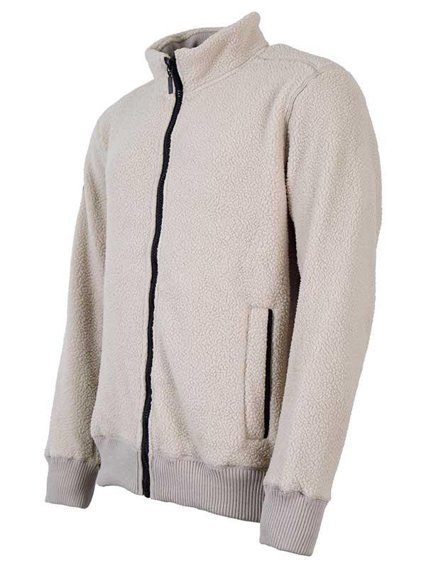Unisex Sweater Fleece Jacket (Beige)