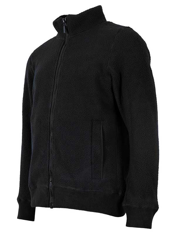 Unisex Sweater Fleece Jacket (Black)