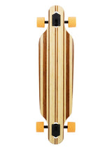 Two Bare Feet "The Austin" 36in Bamboo Series Longboard Skateboard Complete (Orange Wheels)