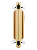 Two Bare Feet "The Austin" 36in Bamboo Series Longboard Skateboard Complete (White Wheels)