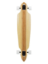 Two Bare Feet "The Duke" 41in Bamboo Series Longboard Skateboard Complete (White Wheels)