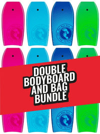 Two Bare Feet Lagoon Double Bodyboard and Bag Bundle (Choice of 33", 37", 41", 42", 44")
