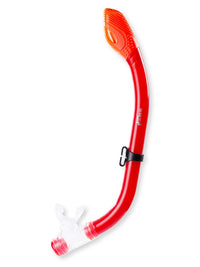 Two Bare Feet Junior Dry Top Silicone Snorkel (Red)