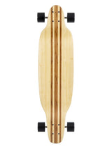 Two Bare Feet "The Berty" 39in Bamboo Series Longboard Skateboard Complete (Black Wheels)