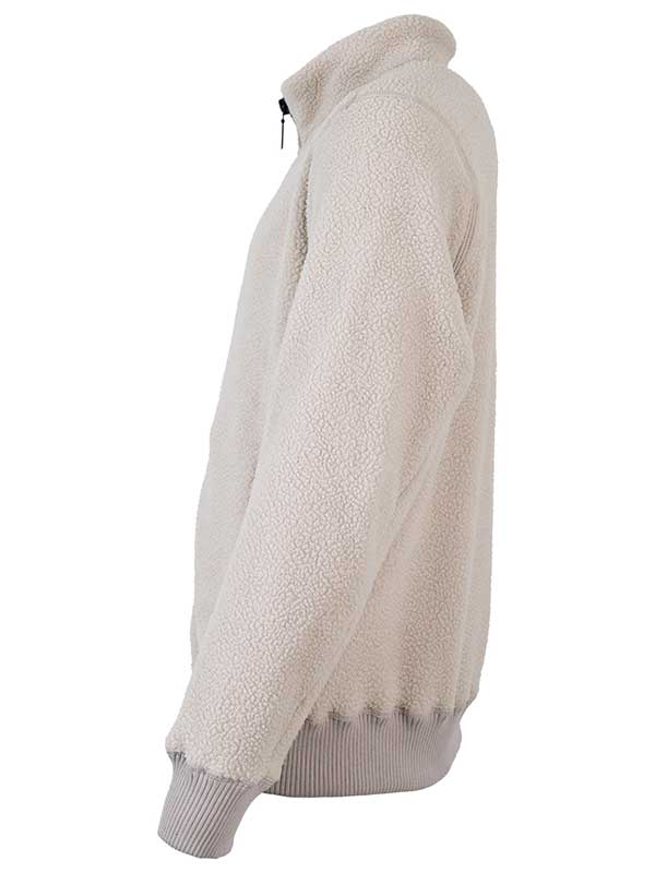 Unisex Sweater Fleece Jacket (Beige)
