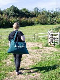 Two Bare Feet Weatherproof Tote Bag (Sea Green)