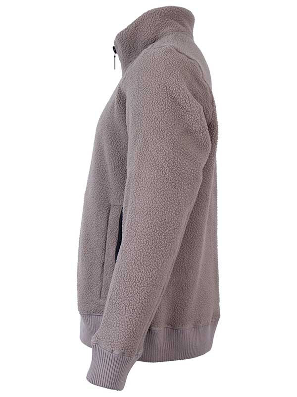 Unisex Sweater Fleece Jacket (Stone)