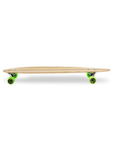 Two Bare Feet "The Chuck" 44in Bamboo Series Longboard Skateboard Complete (Green Wheels)