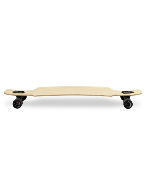 Two Bare Feet "The Parker" 42.5in Bamboo Series Longboard Skateboard Complete (Black Wheels)