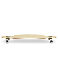 Two Bare Feet "The Parker" 42.5in Bamboo Series Longboard Skateboard Complete (White Wheels)