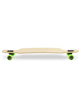 Two Bare Feet "The Parker" 42.5in Bamboo Series Longboard Skateboard Complete (Green Wheels)