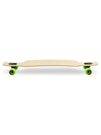 Two Bare Feet "The Parker" 42.5in Bamboo Series Longboard Skateboard Complete (Green Wheels)