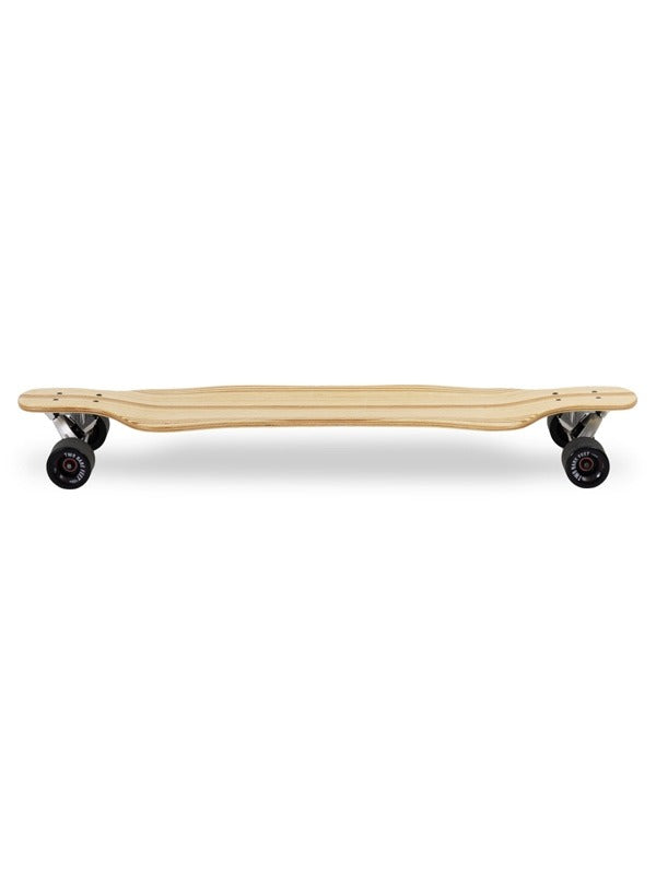 Two Bare Feet "The Larry" 39in Bamboo Series Longboard Skateboard Complete (Black Wheels)