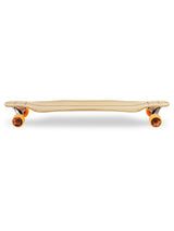 Two Bare Feet "The Larry" 39in Bamboo Series Longboard Skateboard Complete (Orange Wheels)