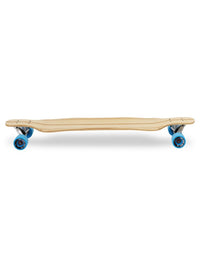 Two Bare Feet "The Larry" 39in Bamboo Series Longboard Skateboard Complete (Blue Wheels)