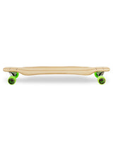 Two Bare Feet "The Larry" 39in Bamboo Series Longboard Skateboard Complete (Green Wheels)