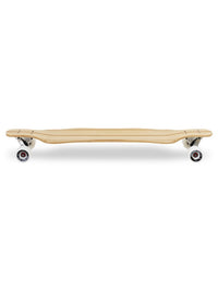 Two Bare Feet "The Larry" 39in Bamboo Series Longboard Skateboard Complete (White Wheels)