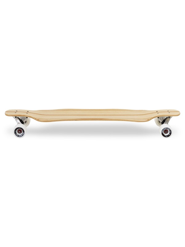 Two Bare Feet "The Larry" 39in Bamboo Series Longboard Skateboard Complete (White Wheels)