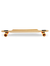 Two Bare Feet "The Hunter" 40in Bamboo Series Longboard Skateboard Complete (Orange Wheels)
