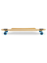 Two Bare Feet "The Hunter" 40in Bamboo Series Longboard Skateboard Complete (Blue Wheels)