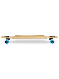 Two Bare Feet "The Hunter" 40in Bamboo Series Longboard Skateboard Complete (Blue Wheels)