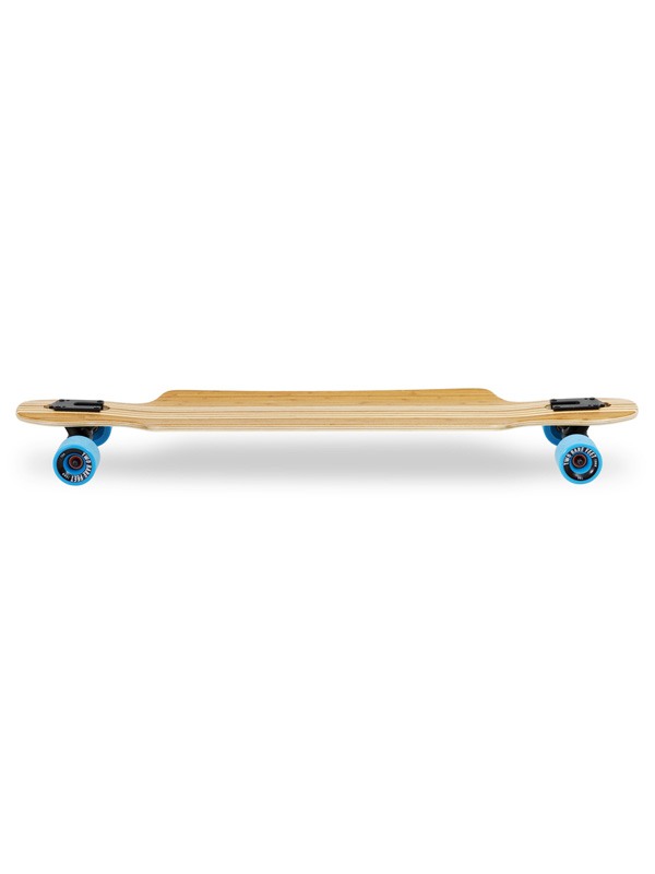 Two Bare Feet "The Hunter" 40in Bamboo Series Longboard Skateboard Complete (Blue Wheels)