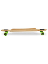 Two Bare Feet "The Hunter" 40in Bamboo Series Longboard Skateboard Complete (Green Wheels)