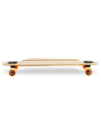 Two Bare Feet "The Austin" 36in Bamboo Series Longboard Skateboard Complete (Orange Wheels)