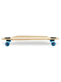 Two Bare Feet "The Austin" 36in Bamboo Series Longboard Skateboard Complete (Blue Wheels)