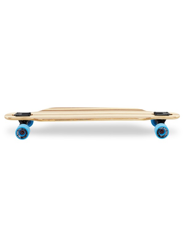 Two Bare Feet "The Austin" 36in Bamboo Series Longboard Skateboard Complete (Blue Wheels)