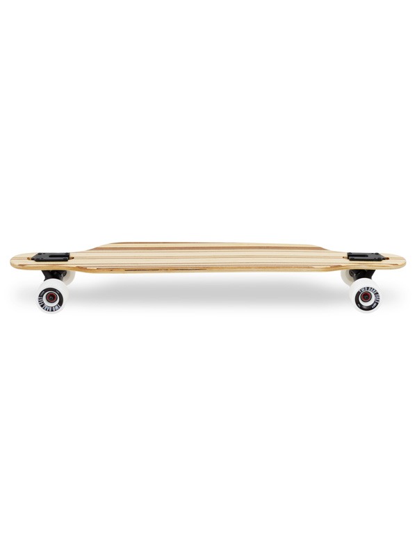 Two Bare Feet "The Austin" 36in Bamboo Series Longboard Skateboard Complete (White Wheels)