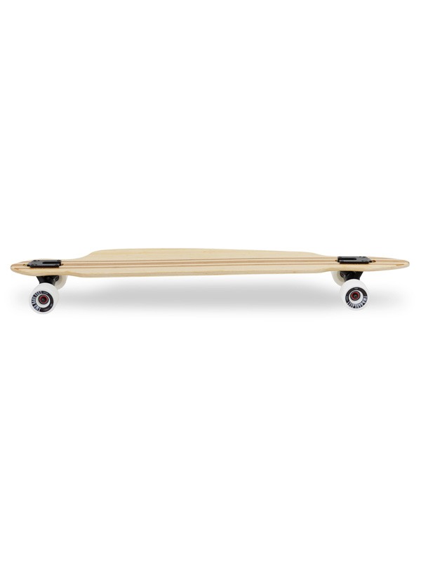 Two Bare Feet "The Duke" 41in Bamboo Series Longboard Skateboard Complete (White Wheels)