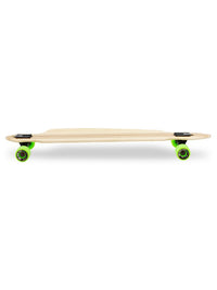 Two Bare Feet "The Duke" 41in Bamboo Series Longboard Skateboard Complete (Green Wheels)