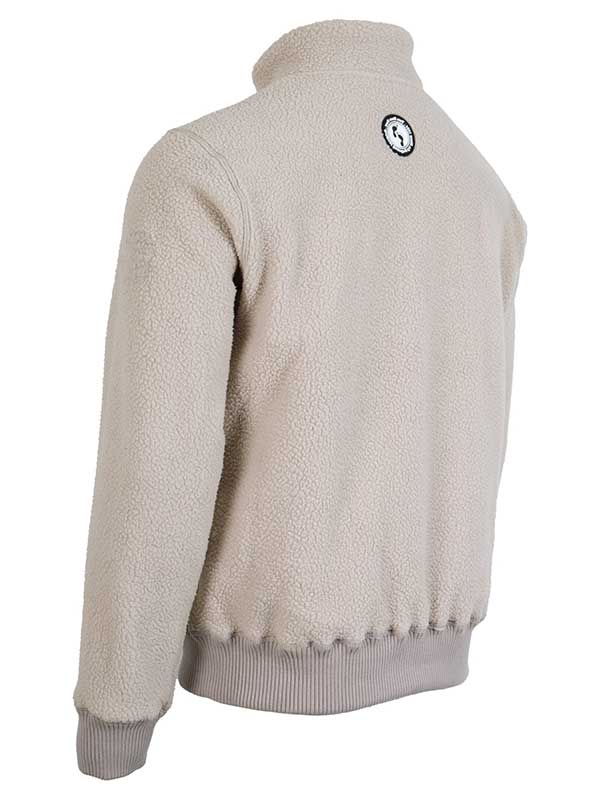 Unisex Sweater Fleece Jacket (Beige)