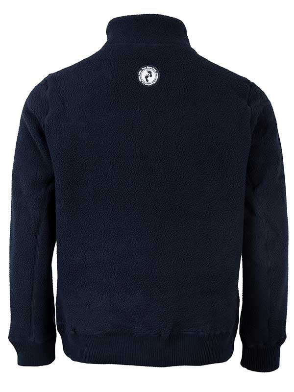 Unisex Sweater Fleece Jacket (Navy)