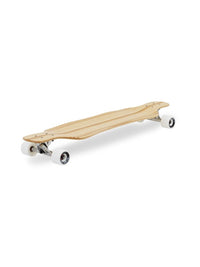 Two Bare Feet "The Larry" 39in Bamboo Series Longboard Skateboard Complete (White Wheels)