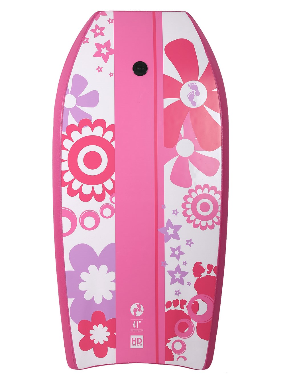 41" Flowers Bodyboard (Raspberry)